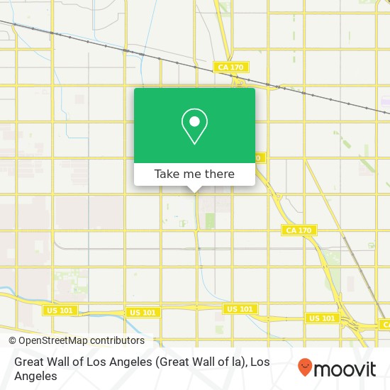 Great Wall of Los Angeles (Great Wall of la) map