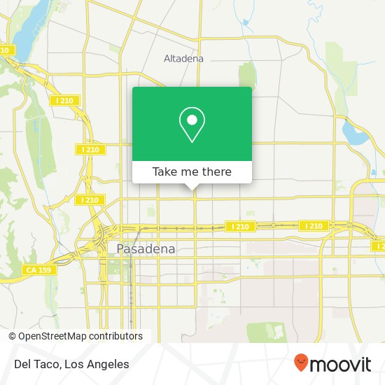 Del Taco map