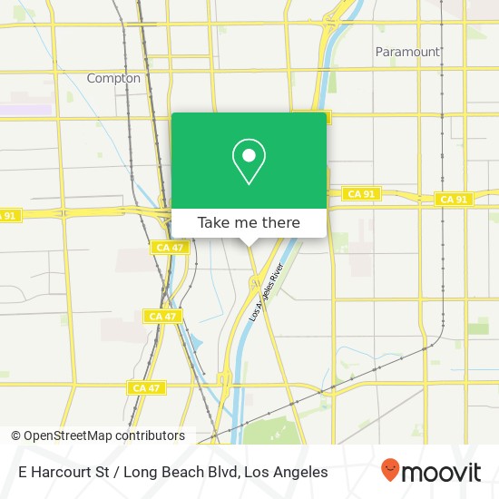 E Harcourt St / Long Beach Blvd map