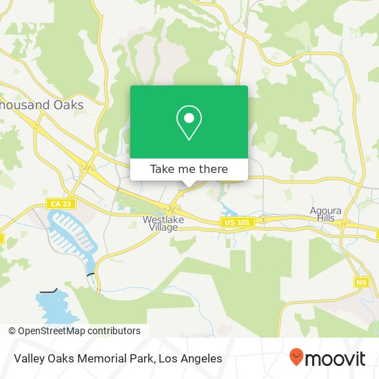 Mapa de Valley Oaks Memorial Park