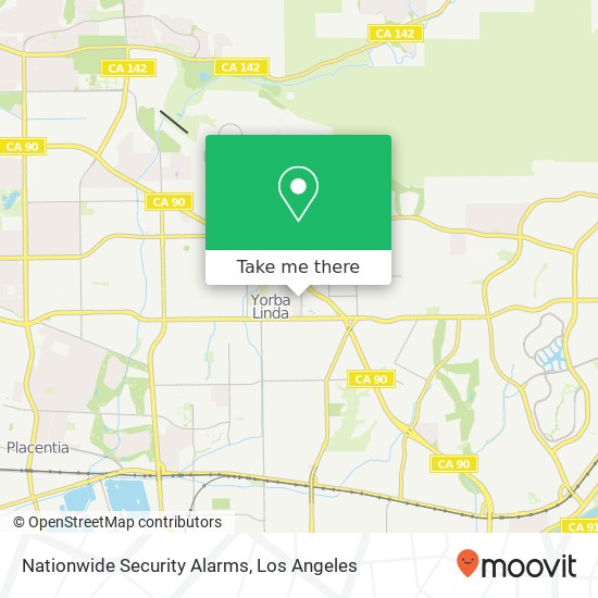 Mapa de Nationwide Security Alarms