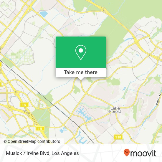 Musick / Irvine Blvd map