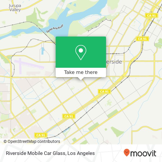 Mapa de Riverside Mobile Car Glass