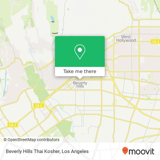 Beverly Hills Thai Kosher map