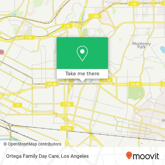 Ortega Family Day Care map