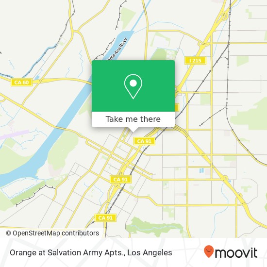 Orange at Salvation Army Apts. map