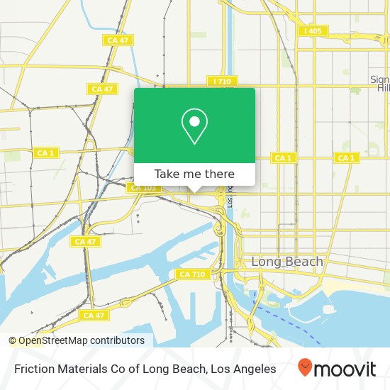 Friction Materials Co of Long Beach map