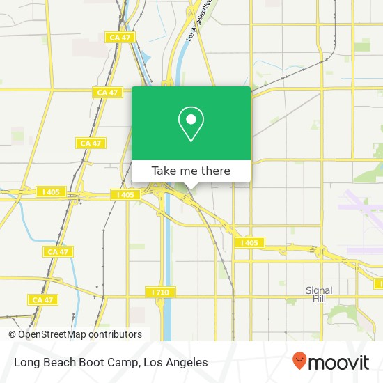 Long Beach Boot Camp map