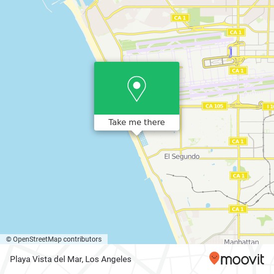 Mapa de Playa Vista del Mar