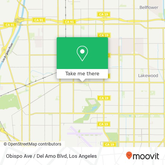 Obispo Ave / Del Amo Blvd map