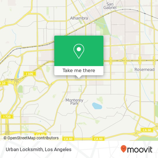 Urban Locksmith map