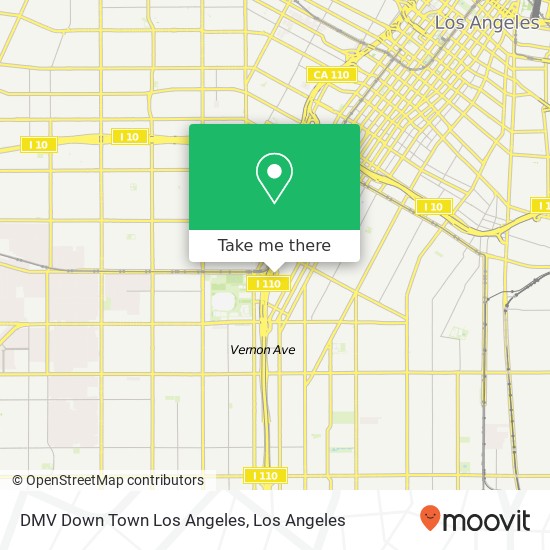 DMV Down Town Los Angeles map