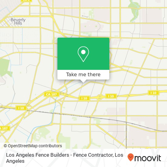 Los Angeles Fence Builders - Fence Contractor map