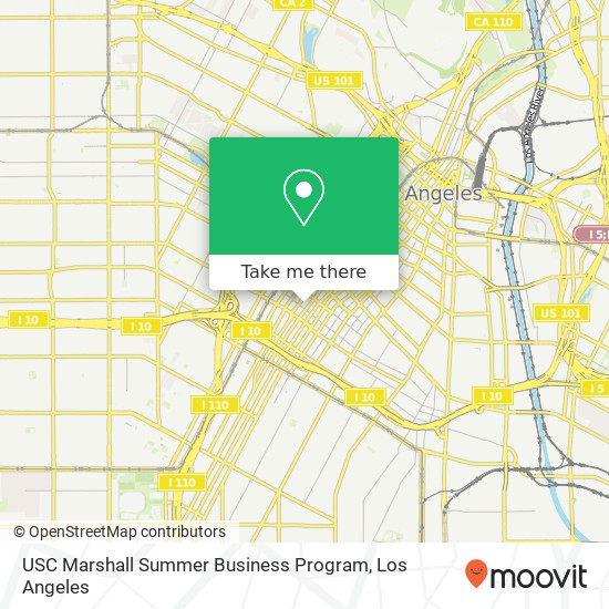 USC Marshall Summer Business Program map