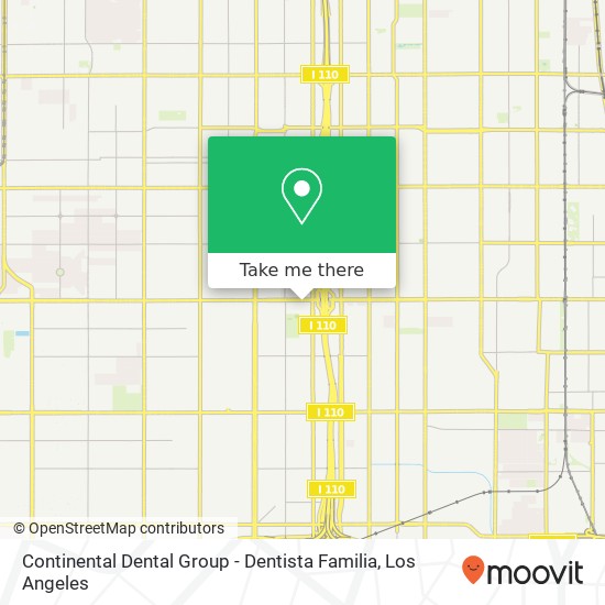 Mapa de Continental Dental Group - Dentista Familia