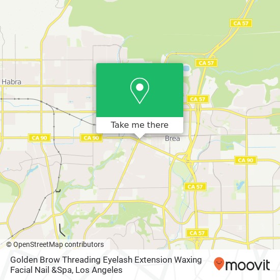 Golden Brow Threading Eyelash Extension Waxing Facial Nail &Spa map