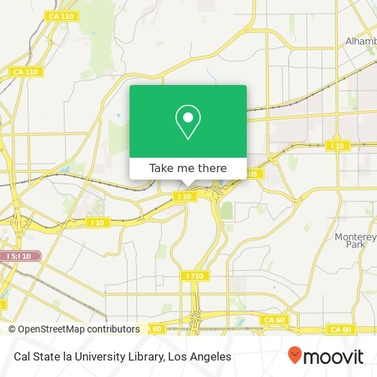 Cal State la University Library map