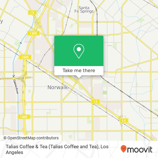 Talias Coffee & Tea map
