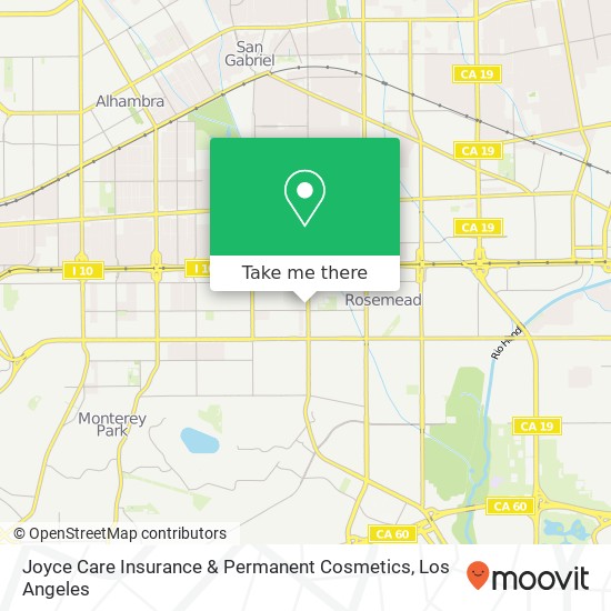 Joyce Care Insurance & Permanent Cosmetics map