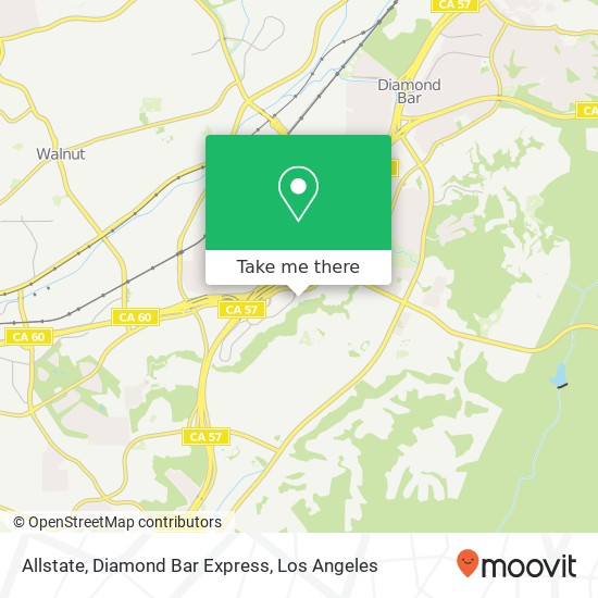 Mapa de Allstate, Diamond Bar Express