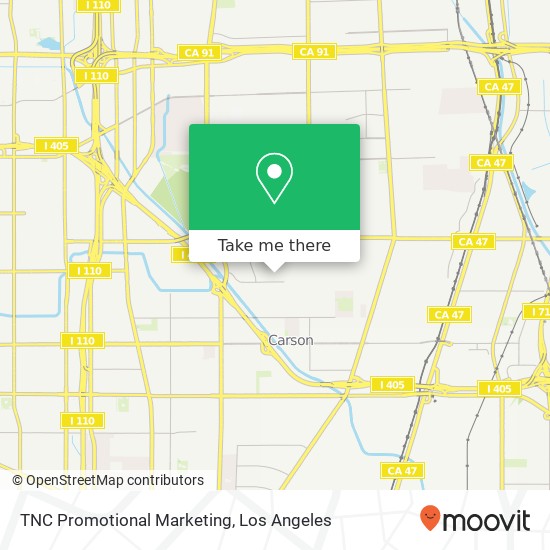 TNC Promotional Marketing map