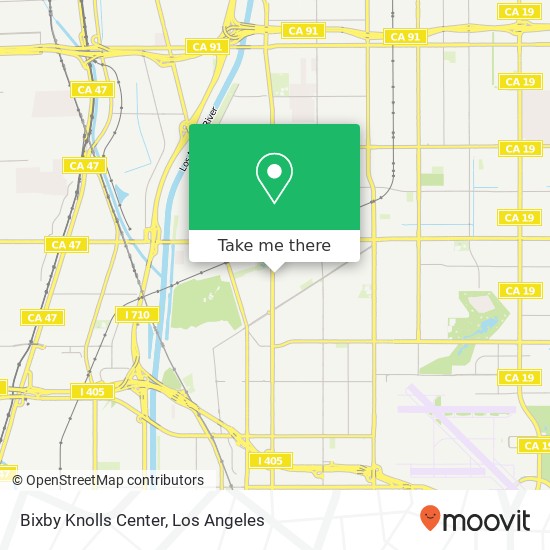 Bixby Knolls Center map