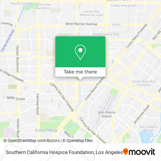 Southern California Hospice Foundation map