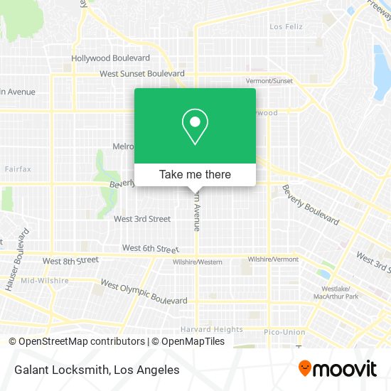 Galant Locksmith map