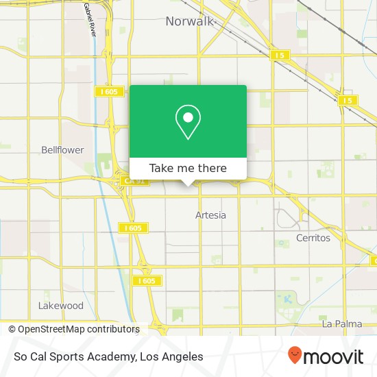 Mapa de So Cal Sports Academy