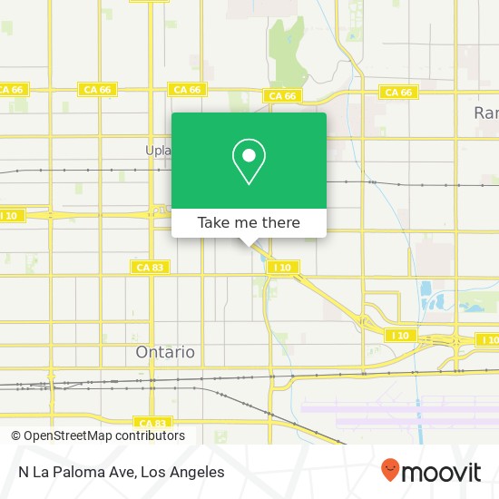 N La Paloma Ave map