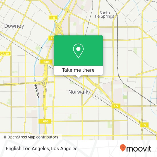 English Los Angeles map