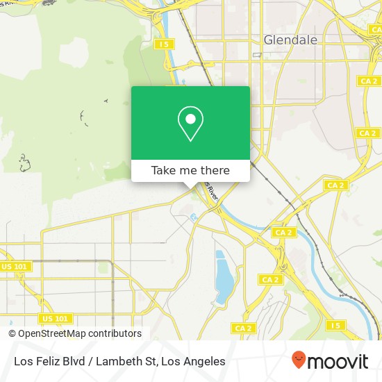 Los Feliz Blvd / Lambeth St map