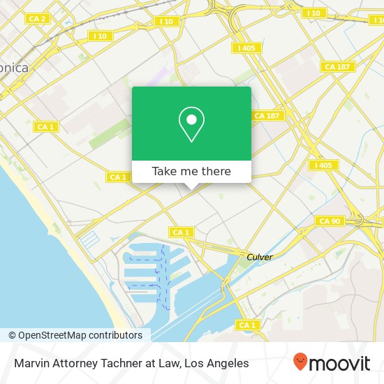 Mapa de Marvin Attorney Tachner at Law