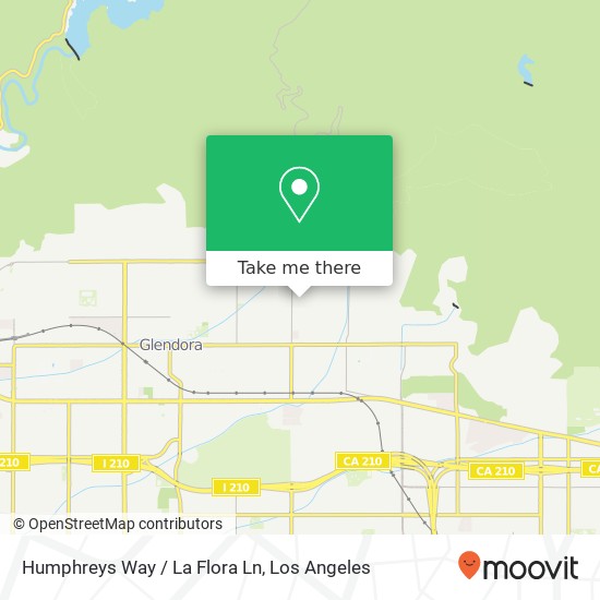 Humphreys Way / La Flora Ln map