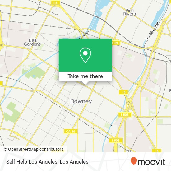 Self Help Los Angeles map