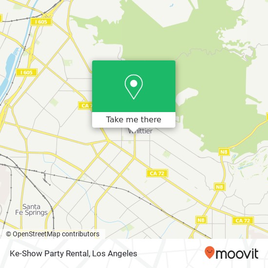 Mapa de Ke-Show Party Rental