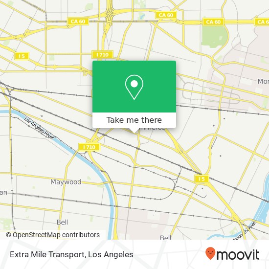 Extra Mile Transport map