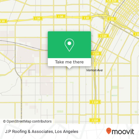 Mapa de J.P Roofing & Associates