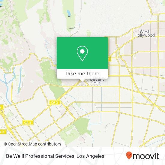 Be Well! Professional Services map