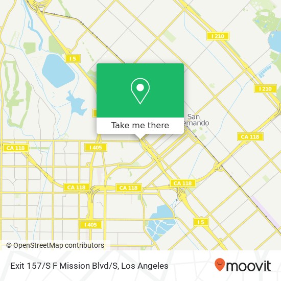 Exit 157/S F Mission Blvd/S map