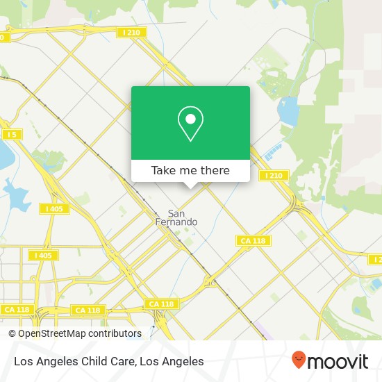 Mapa de Los Angeles Child Care