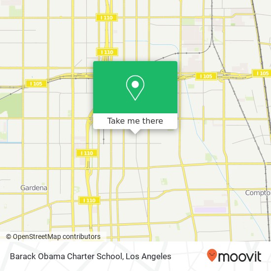 Barack Obama Charter School map