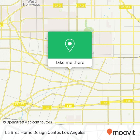 Mapa de La Brea Home Design Center