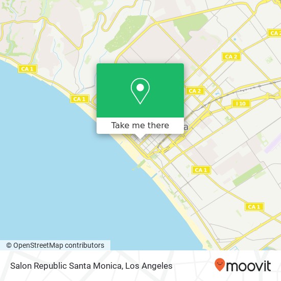 Mapa de Salon Republic Santa Monica