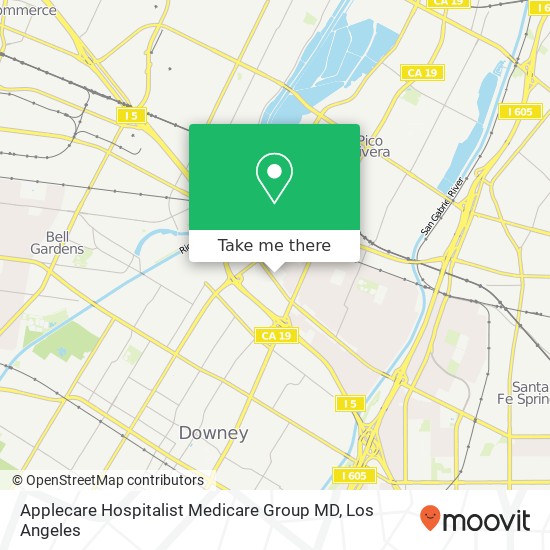 Mapa de Applecare Hospitalist Medicare Group MD