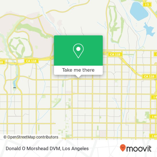 Donald O Morshead DVM map