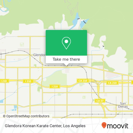 Mapa de Glendora Korean Karate Center