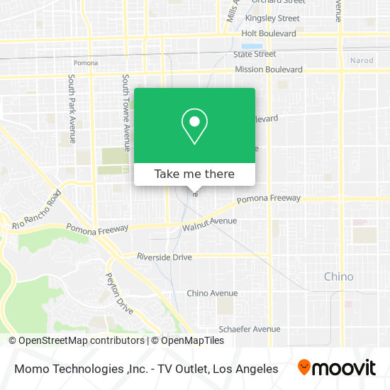 Mapa de Momo Technologies ,Inc. - TV Outlet
