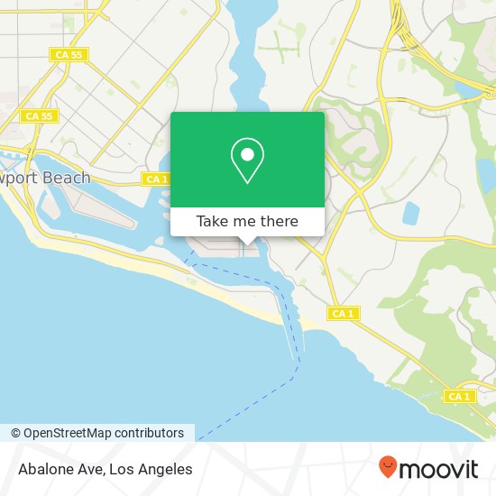 Abalone Ave map