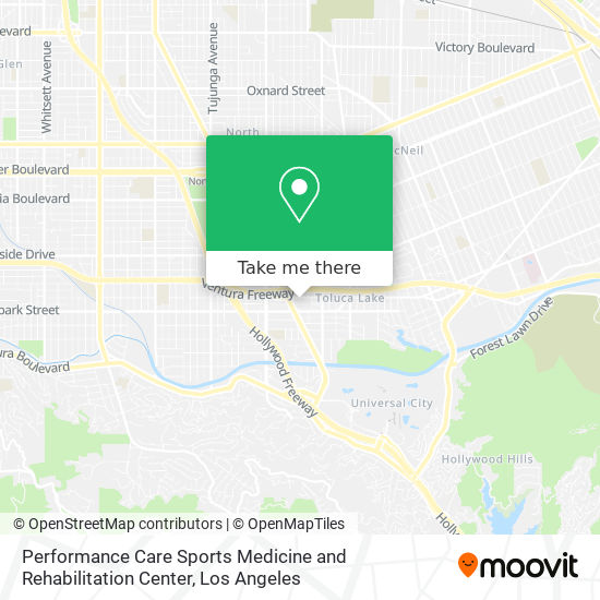 Mapa de Performance Care Sports Medicine and Rehabilitation Center